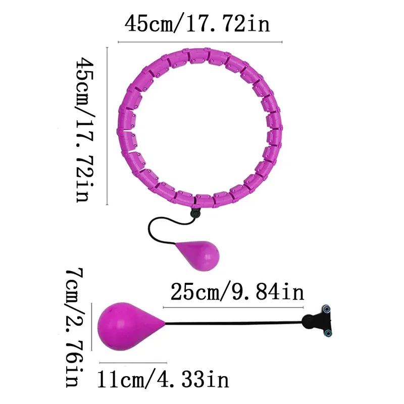 Hula Hoop for Adults - Adjustable 24-Section Exercise Hoop