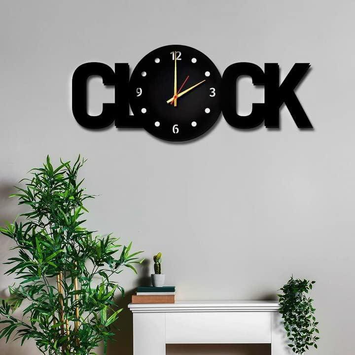 Acrylic DIY Big Clock Letters Wall Clock